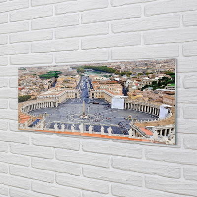 Cuadro de cristal acrílico Roma vaticano panorama cuadrado