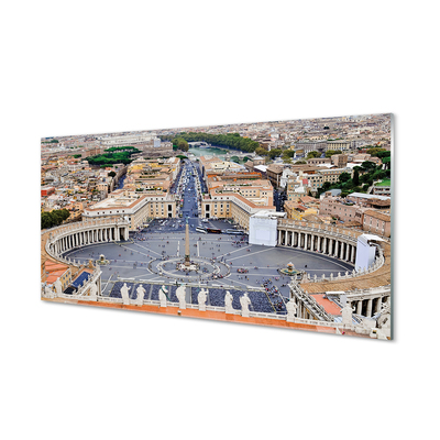 Cuadro de cristal acrílico Roma vaticano panorama cuadrado