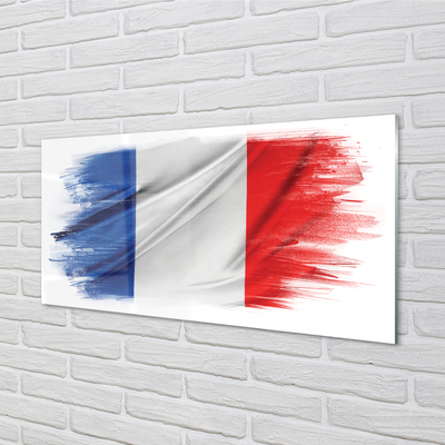 Cuadro de cristal acrílico La bandera de francia