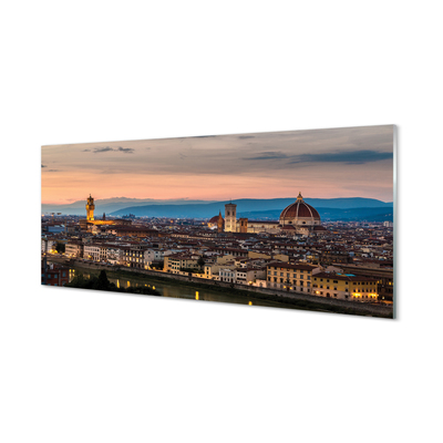 Cuadro de cristal acrílico Montañas catedral italia panorama