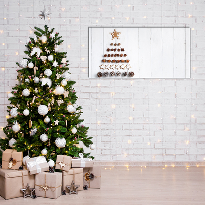 Cuadro en plexiglás árboles de Navidad de pan de jengibre