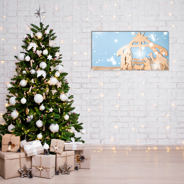 Cuadro en plexiglás Estable invierno de Navidad