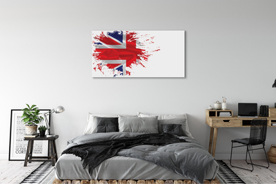 Cuadros sobre lienzo La bandera de gran bretaña