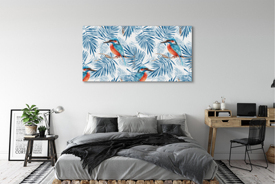 Cuadros sobre lienzo Pájaro pintado en una rama