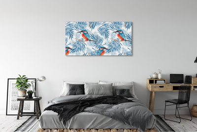 Cuadros sobre lienzo Pájaro pintado en una rama