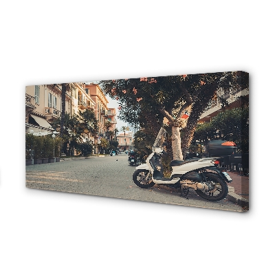 Cuadros sobre lienzo Motocicletas de la ciudad de la palma del verano