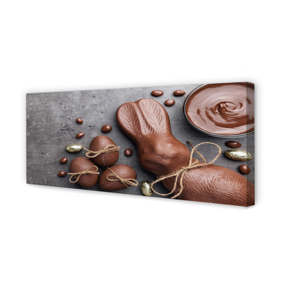 Cuadros sobre lienzo Conejo dulces de chocolate
