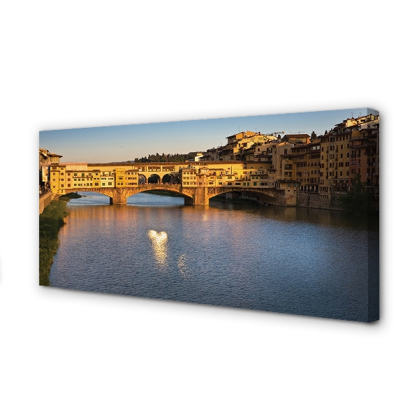 Cuadros sobre lienzo Italia puentes de sunrise