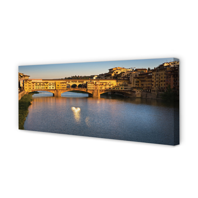 Cuadros sobre lienzo Italia puentes de sunrise