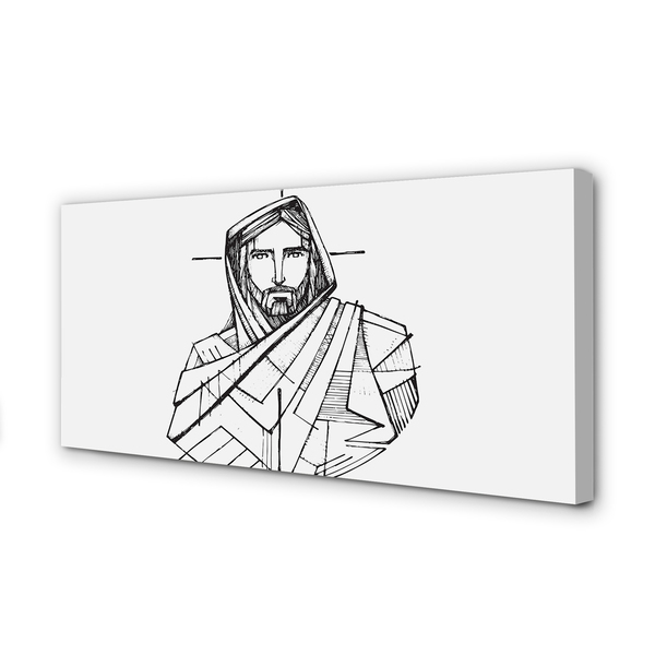 Cuadros sobre lienzo Jesús dibujo
