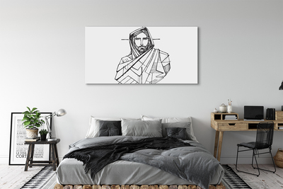 Cuadros sobre lienzo Jesús dibujo