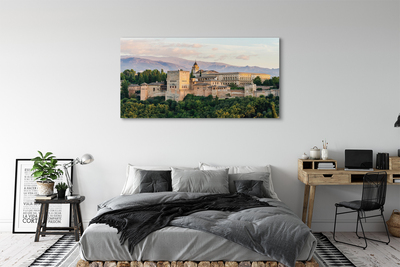 Cuadros sobre lienzo España bosque de la montaña del castillo