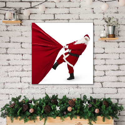 Cuadro en lienzo canvas Regalos Santo Padre Navidad