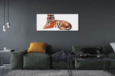 Cuadros sobre lienzo Tigre pintado