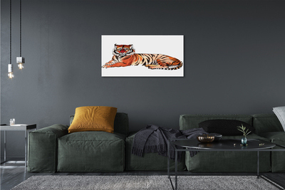Cuadros sobre lienzo Tigre pintado