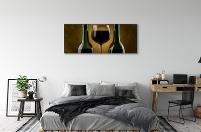 Cuadros sobre lienzo 2 botellas de vidrio de vino