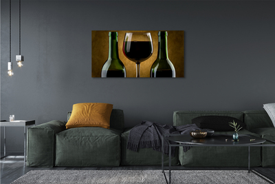Cuadros sobre lienzo 2 botellas de vidrio de vino