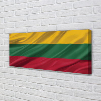 Cuadros sobre lienzo Bandera de lituania