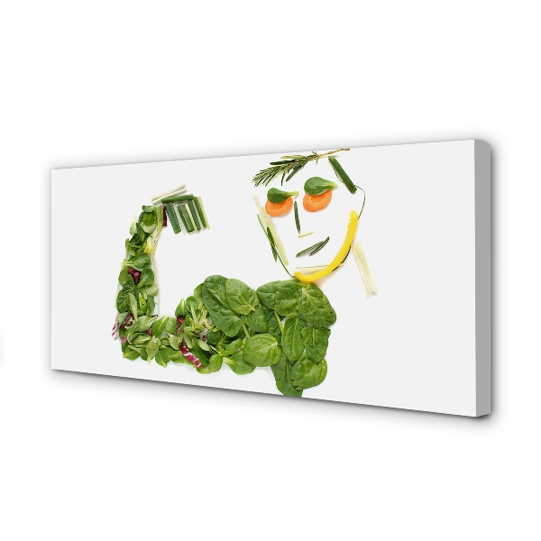 Cuadros sobre lienzo Carácter con verduras