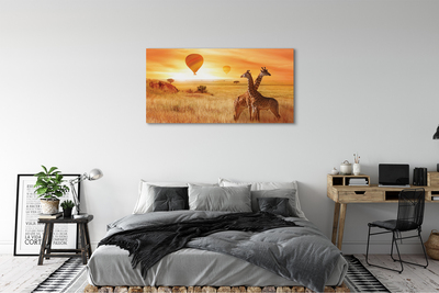 Cuadros sobre lienzo Hincha el jirafa