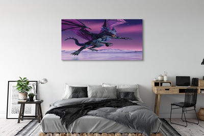 Cuadros sobre lienzo Cielo colorido del dragón