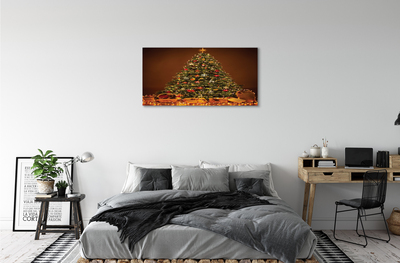 Cuadros sobre lienzo Las luces de navidad regalos de la decoración