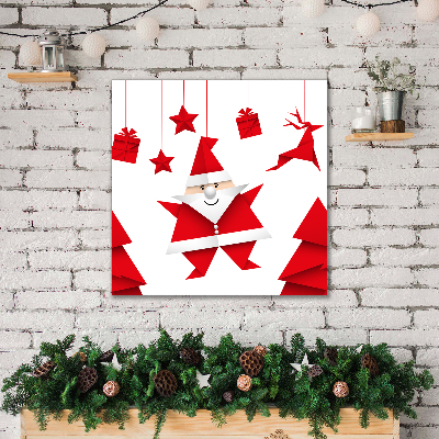 Cuadro en lienzo canvas Regalos Santo Padre Navidad