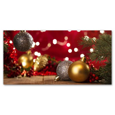 Cuadro en lienzo canvas bolas del árbol de Navidad Decoraciones