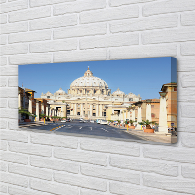 Cuadros sobre lienzo Catedral de roma calles edificios