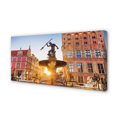 Cuadros sobre lienzo Gdansk fuente conmemorativa
