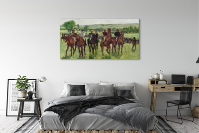 Cuadros sobre lienzo Montar a caballo del arte