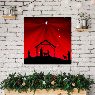 Cuadro en lienzo canvas días de fiesta de la estrella de Navidad