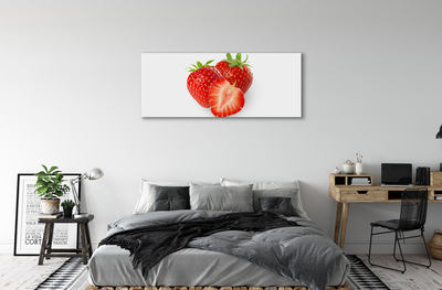 Cuadros sobre lienzo Fresas en el fondo blanco