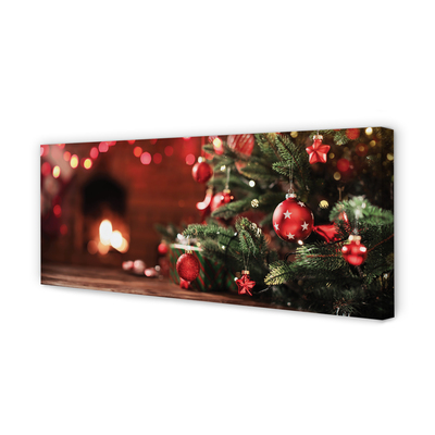 Cuadros sobre lienzo Árbol de navidad de las chucherías de luces regalos