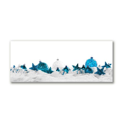 Cuadro en lienzo canvas bolas de nieve Decoración de Navidad