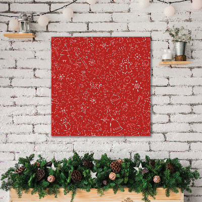 Cuadro en lienzo canvas Decoración de vacaciones de Navidad de invierno