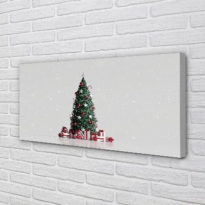 Cuadros sobre lienzo Decoración del árbol de los regalos de navidad