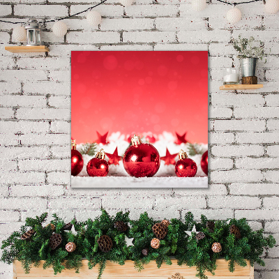 Cuadro en lienzo canvas Regalo de Navidad la nieve de Navidad