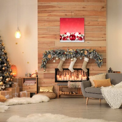Cuadro en lienzo canvas Regalo de Navidad la nieve de Navidad