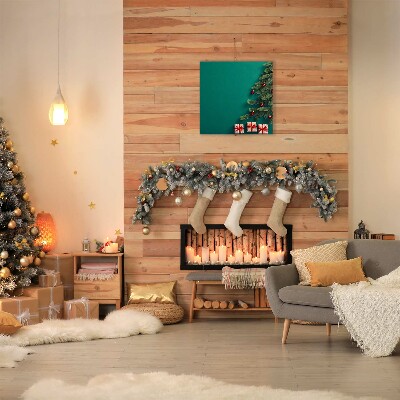 Cuadro en lienzo canvas Regalos de Navidad vacaciones de invierno