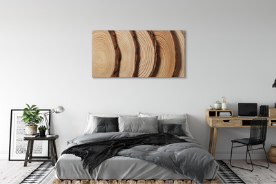Cuadros sobre lienzo Rebanadas de madera del grano