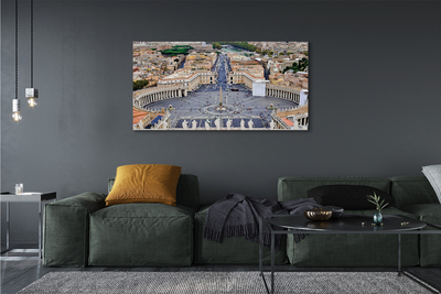 Cuadros sobre lienzo Roma vaticano panorama cuadrado