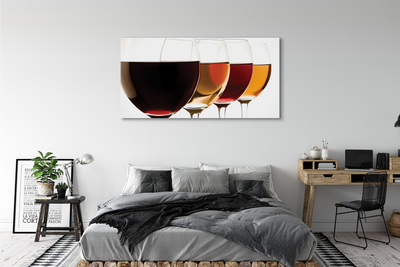 Cuadros sobre lienzo Vasos de vino