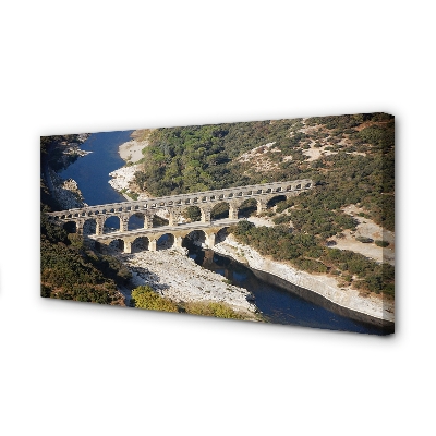 Cuadros sobre lienzo Roma río acueductos