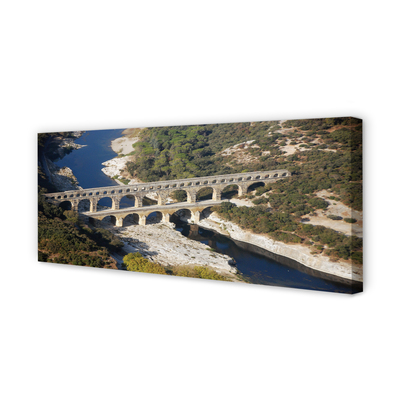 Cuadros sobre lienzo Roma río acueductos