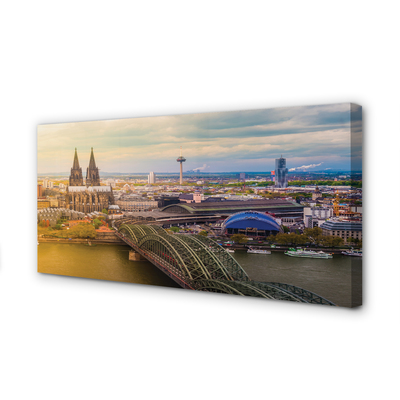 Cuadros sobre lienzo Puentes panorama de alemania river