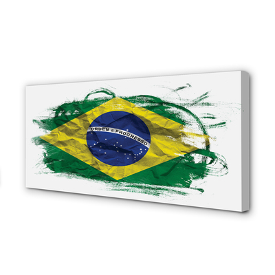 Cuadros sobre lienzo Bandera de brasil