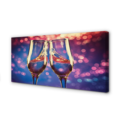 Cuadros sobre lienzo Vidrios de colores de fondo de champán