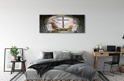 Cuadros sobre lienzo Cueva de la luz cruz de jesús