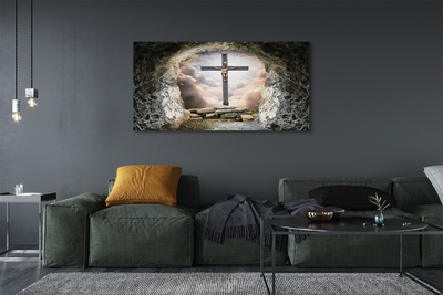 Cuadros sobre lienzo Cueva de la luz cruz de jesús